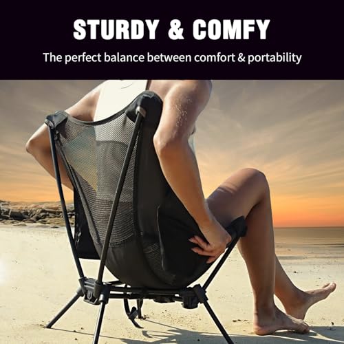 MOON LENCE Portable Camping Chair Backpacking Chair - The 4th Generation Ultralight Folding Chair - Compact, Lightweight F...