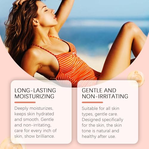 2PCS Herbal Sun-Kissed Body Serum, Beach-Ready Hydration & Natural Wheat Glow Enhancer, Long-lasting Moisturizing for Sens...