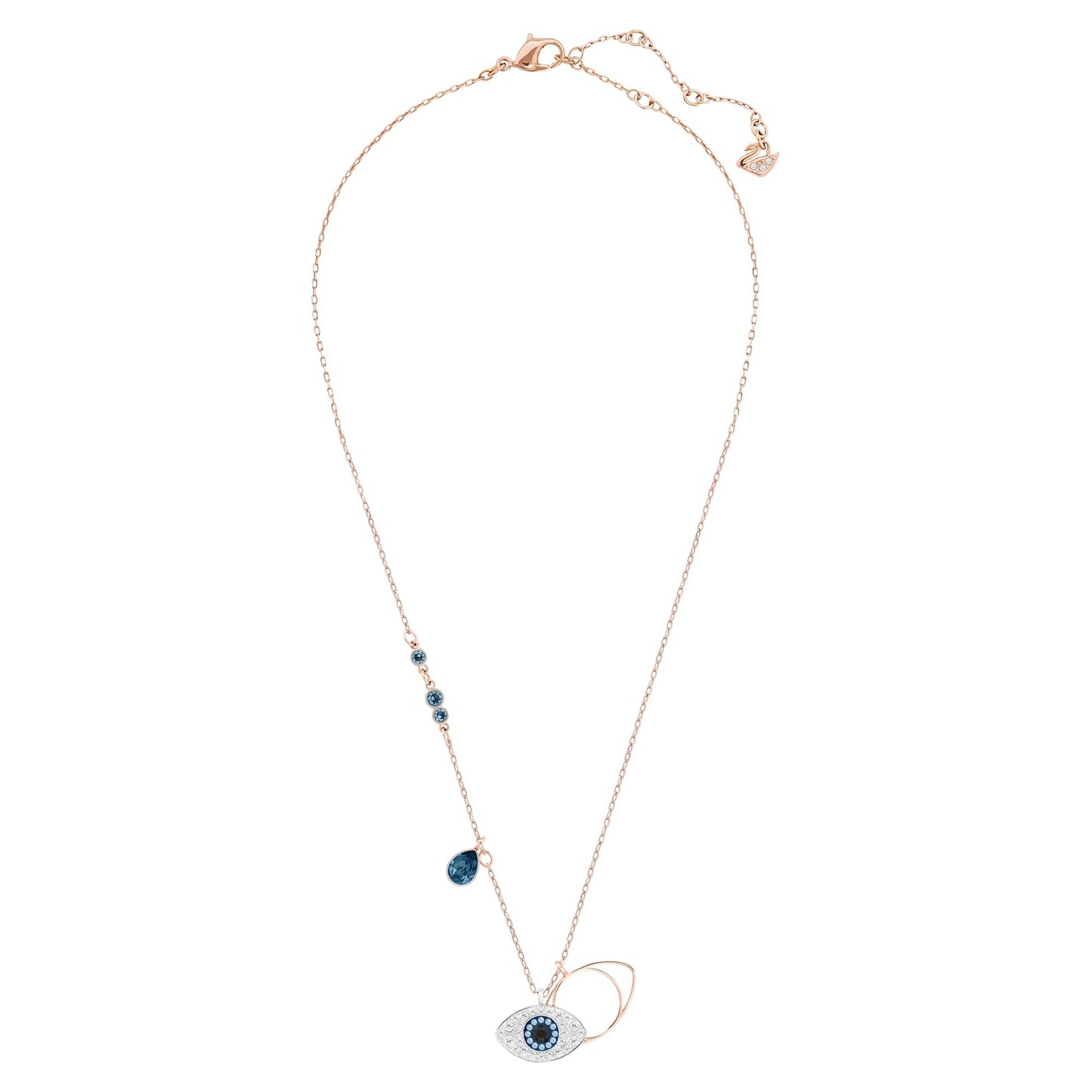 Swarovski Women's Symbolica Evil Eye Pendant Necklace, Blue, Mixed Metal Finish