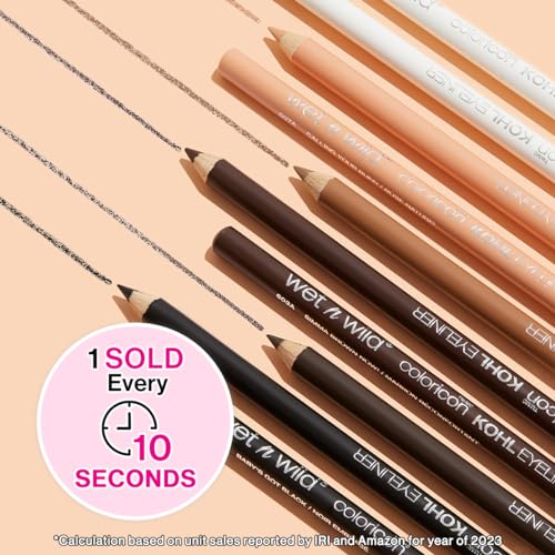 wet n wild Color Icon Kohl Eyeliner Pencil - Rich Hyper-Pigmented Color, Smooth Creamy Application, Long-Wearing Matte Fin...
