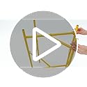 Blulu Mortar Board Stand Adjustable Folding with 2 Secure Chains for Supporting Mortar Pan and Boards in Masonry Construction
