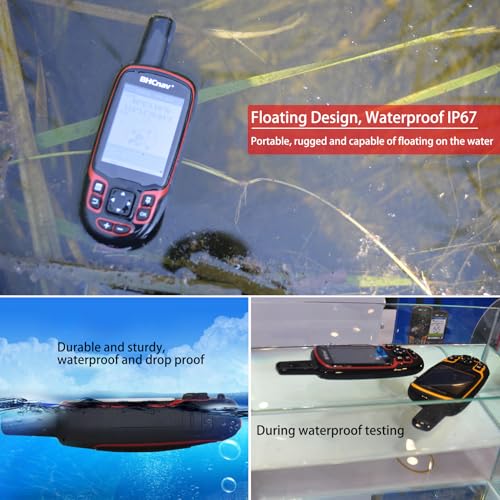 BHCnav NAVA Pro F78 Waterproof Handheld GPS Units,Button-Operated Handheld with Altimeter,Thermometer and Compass-2.8" Col...