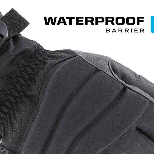 Mechanix Wear: ColdWork Peak Winter Work Gloves, Waterproof Barrier, Equipped with 100g PrimaLoft Gold Insulation, Touch Capable Winter Gloves, For Moderate Cold Weather (Black/Gray, XX-Large)