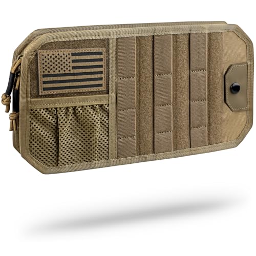 WYNEX Molle Car Sun Visor Organizer, Original Design Car Accessories with Zipper Visor Storage Pouch & Glasses Clip, Semi-...