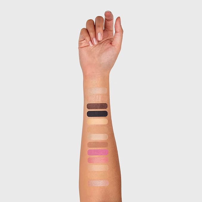 Woosh Beauty, Jetsetter Bundle in #2.5 Medium Tan, Fold out Face Original, Essential Brush Set, Travel Case in Black