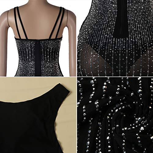 Women Long Sleeve Birthday Dresses Sexy hot Diamond Process Sexy Dress Party Club Night Dress…