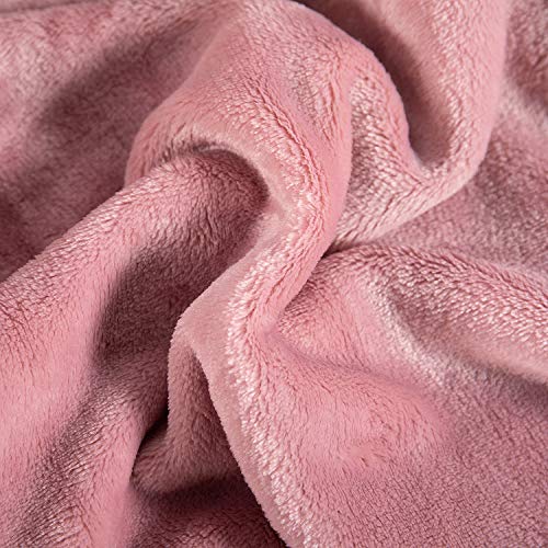TASTHROW Large Flannel Fleece Throw Blanket, 50×70 Inch - Cozy Lightweight Thick Blanket - All Seasons Suitable for Women,...