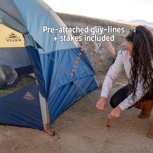 Kelty Late Start Backpacking Tent – Lightweight Two Man Camping Tent Shelter with Quickcorners, Aluminum Poles, Waterproof...