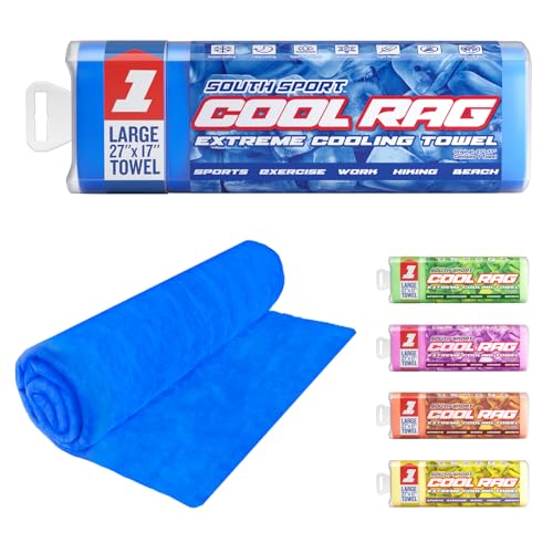 South Sport Cool Cool RAG Extreme Cooling Towel for Heat Relief - PVA Cooling Towel for Workout, Gym, Running and for Othe...
