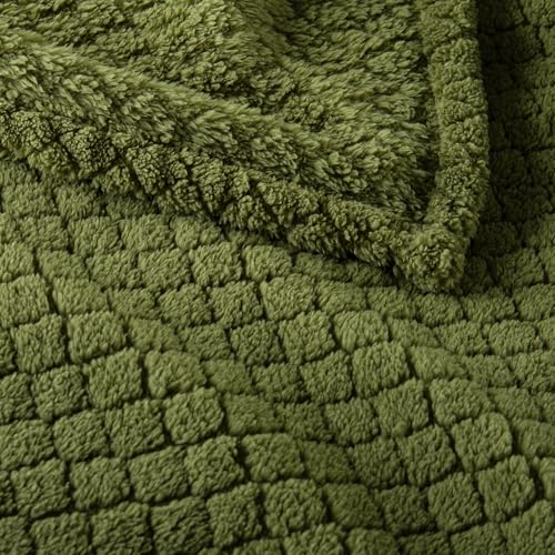 Exclusivo Mezcla Fleece Throw Blanket for Couch, Soft Warm Throw Blanket for Fall Winter, Cozy and Lightweight Decorative ...
