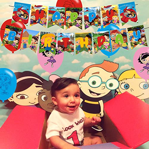 Little Einsteins Birthday Party Decorations, Caroon Little Einsteins Party Supplies with Banner, Cake Topper, Cupcake Topp...