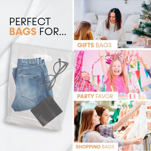 MMSBAGS Retail Plastic Merchandise Bags, Die Cut Handles, Strong, Tear Resistent, different Sizes and Colors. Perfect for ...