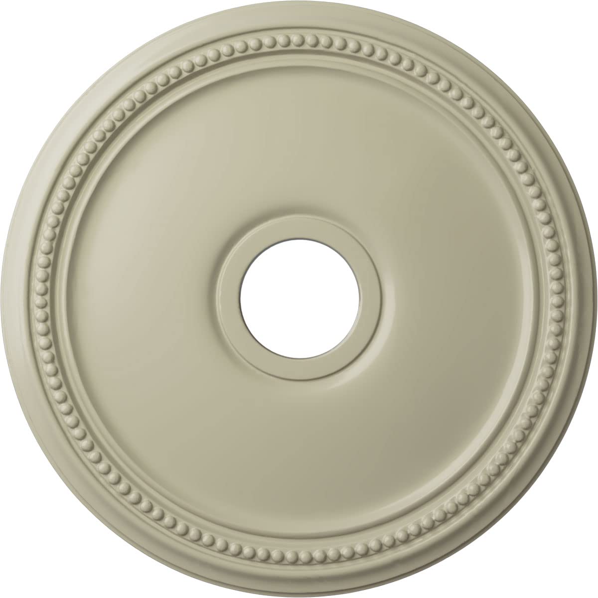 Ekena Millwork Cm18Dicyf Diane Ceiling Medallion, 18Od X 3 5/8Id X 1 1/8P (Fits Canopies Up To 5 3/8), Hand-Painted Clear Yellow