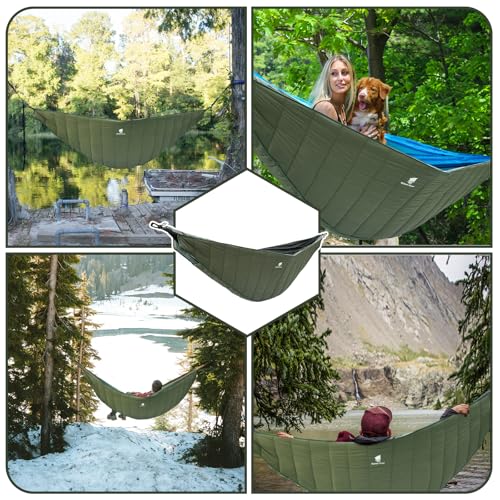GEERTOP Ultralight Double Hammock Underquilt Full Length Warm Camping Quilt All Season for Outdoor Backpacking Hiking Travel