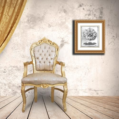ArtDirect Non-Embellished Decorative Ornament II Custom Framed Art Print Giclee Print or Canvas Options with Various Sizes and Customization by Harper, Ethan