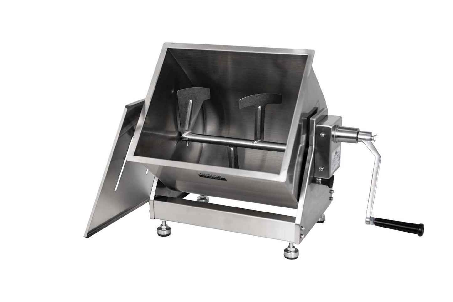 Hakka Manual Meat Mixer 45lb/22.5L, Tiltable Tank 30L Stainless Steel Updated Commerial Food Mixer for Meat and Seasonings, Sausage, Burger, Patty