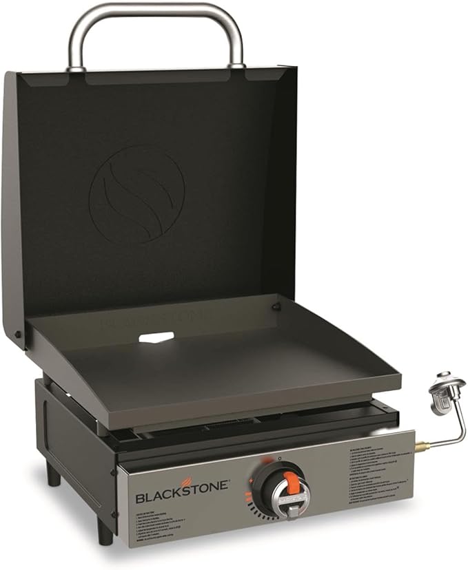 BLACKSTONE Stainless Steel Propane Gas Portable, Flat Top Griddle Frill Station for Kitchen, Camping, Outdoor, Tailgating,...