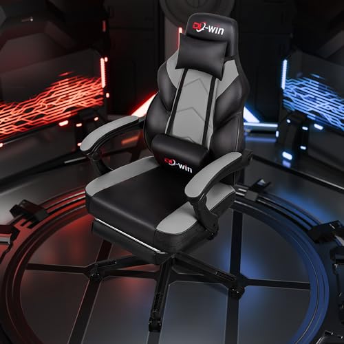 DL-win Gaming Chairs for Adults, Computer Chair with Footrest and High Back, Big and Tall Gamer Chair's with Massage Lumba...