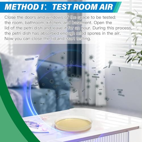 Mold Test Kit for Home - 12 Simple Detection Tests,Test HVAC System,Home Surfaces,& Indoor Air Quality Testing Kits,DIY Mo...