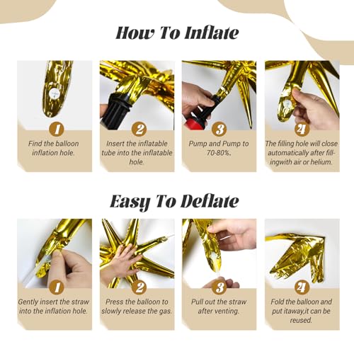 FOTIOMRG Black and Gold Balloons Garland Arch Kit, 5 10 12 18inch Black Gold Confetti Latex Balloons for 2025 Graduation N...