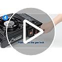 WADEO Dual Fuel Portable Camping Stove with Propane Regulator Hose, Portable Gas Stove Windshield Camp Stove for Camping H...