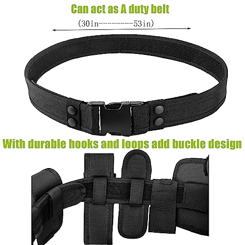 KDKDXV 10 in 1 Police Utility Belt Tactical Security Guard Duty Belt Versatile Military Modular Equipment System Molded Du...