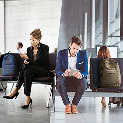 seemeroad Durable Canvas College Rucksack Laptop Excursion Backpack Travel Notebook School Backpack Bookbag For Men Women ...