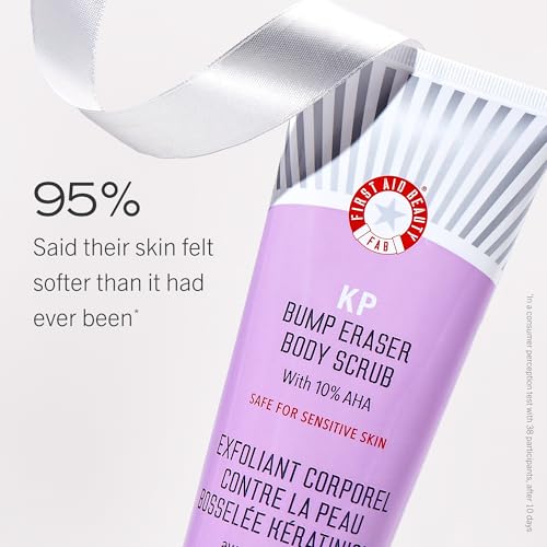 First Aid Beauty - Hydrated Glow Kit: KP Bump Eraser Body Scrub, 4 oz, Facial Radiance Pads, 28 Pads, Pure Skin Face Clean...