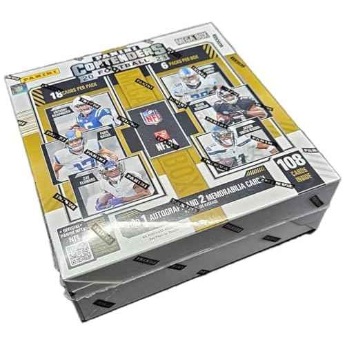 Panini 2023 Contenders Football Mega Trading Card Box (108 Cards/Box) One Autograph Teal Parallels