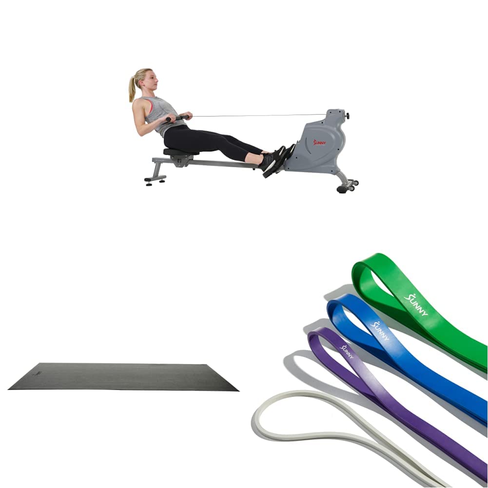 Sunny Health & Fitness Space Efficient Magnetic Rowing Machine - SF-RW5987