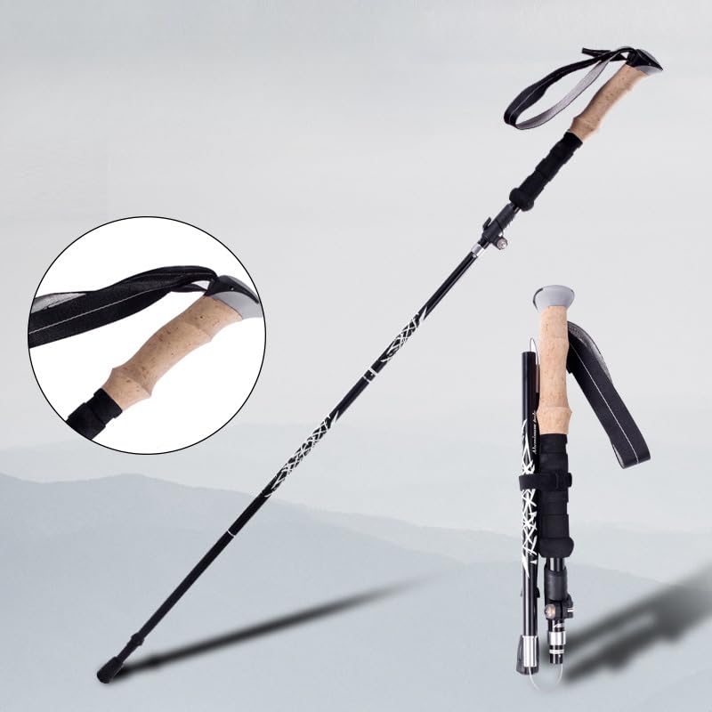 Hiking Pole,Walking Sticks for Hiking,Sticks Collapsible for Men,Adjustable Poles, Trekking Poles with Quick Flip Lock, Li...