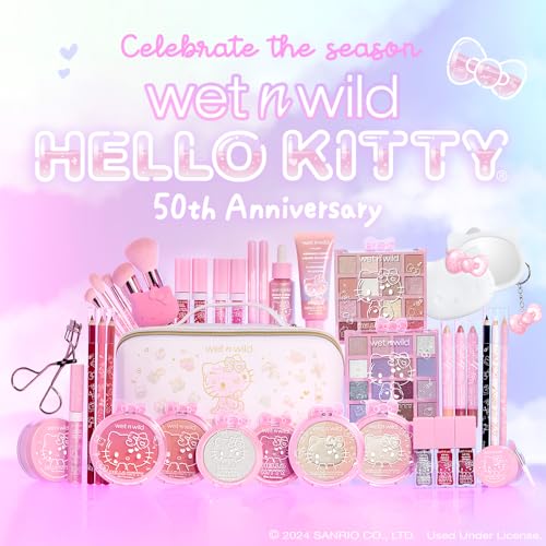 wet n wild Hello Kitty Glitter Lip Oil, New 10 Oil Infused Formula, Warm Apple Pie Lightly Scented, Sparkly Bold Colors, C...