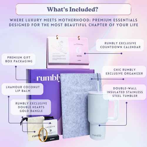 1st Trimester Mom-to-Be Essentials Box - Gift for Expecting Moms - Care Package with Essential New Mommy Items & Pregnancy Must-Haves - Perfect for Celebrating Motherhood & Welcoming New Life