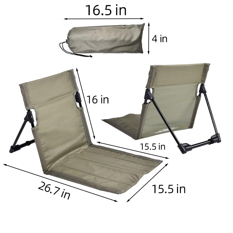 Nyeullcy Outdoor Camping Backrest,Lightweight Foldable Chair,Park Leisure backrest,Beach Portable Single Lazy Chair,Alumin...
