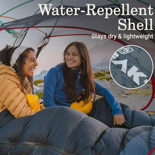 Coleman PEAK1 0 Degrees Fahrenheit 1 Person Nylon Mummy Sleeping Bag with Integrated Sleeping Sysem and Water Repellent Sh...