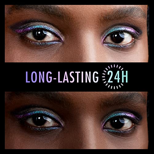BEPHOLAN Metallic Eyeliner, Blue Purple Shifting Colors Glitter Waterproof Eyeliner, 24h Long-Lasting Pen, Purple-Blue (NO...