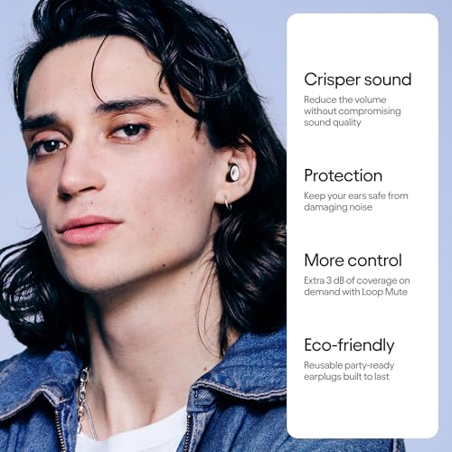 Loop Experience 2 Plus Ear Plugs – Stylish Certified Hearing Protection for Concerts & Festivals, Live Events, Sports, DJs...