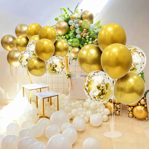 ZJDHPTY Gold Party Decorations 4Set Balloon Stand Table Centerpieces for Birthday Bridal Shower Wedding Anniversary Engage...