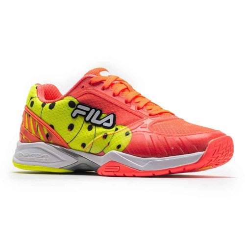 Fila Volley Zone Fiery Coral/White/Safety Yellow 12 B (M)