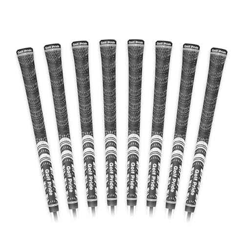 Golf Pride MCC Golf Club Grip - All-Weather Hybrid Grip - Brushed Cotton Cord & Pebbled Texture - Moisture-Wicking Technology - Black