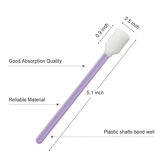200 PCS Professional Foam Cleaning Swab Sticks, Dust-Free Cleaning Sponge Tip Swabs Printer,Scanners, Camera, Optical Lens,Gun, Arts,Crafts,Automotive Detailing.