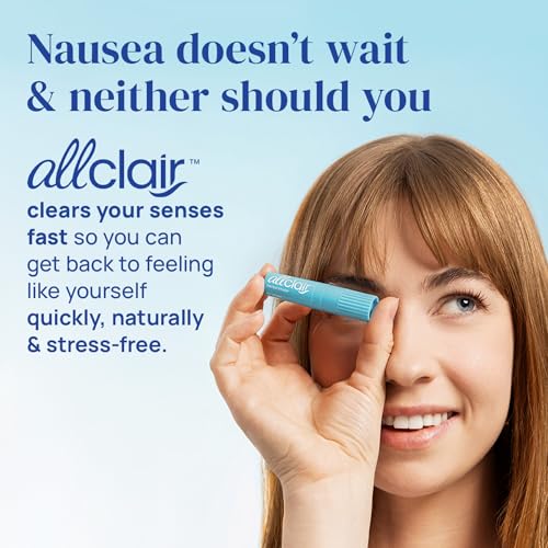Allclair Nausea Relief Inhaler - Take Control of Motion Sickness, Morning Sickness, Medication, Stress - Fast, Natural, Dr...