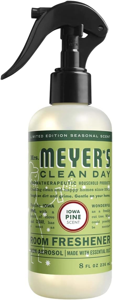 Mrs. Meyer's Clean Day Room Freshener, Iowa Pine, 8 Fl Oz. (Pack of 2)