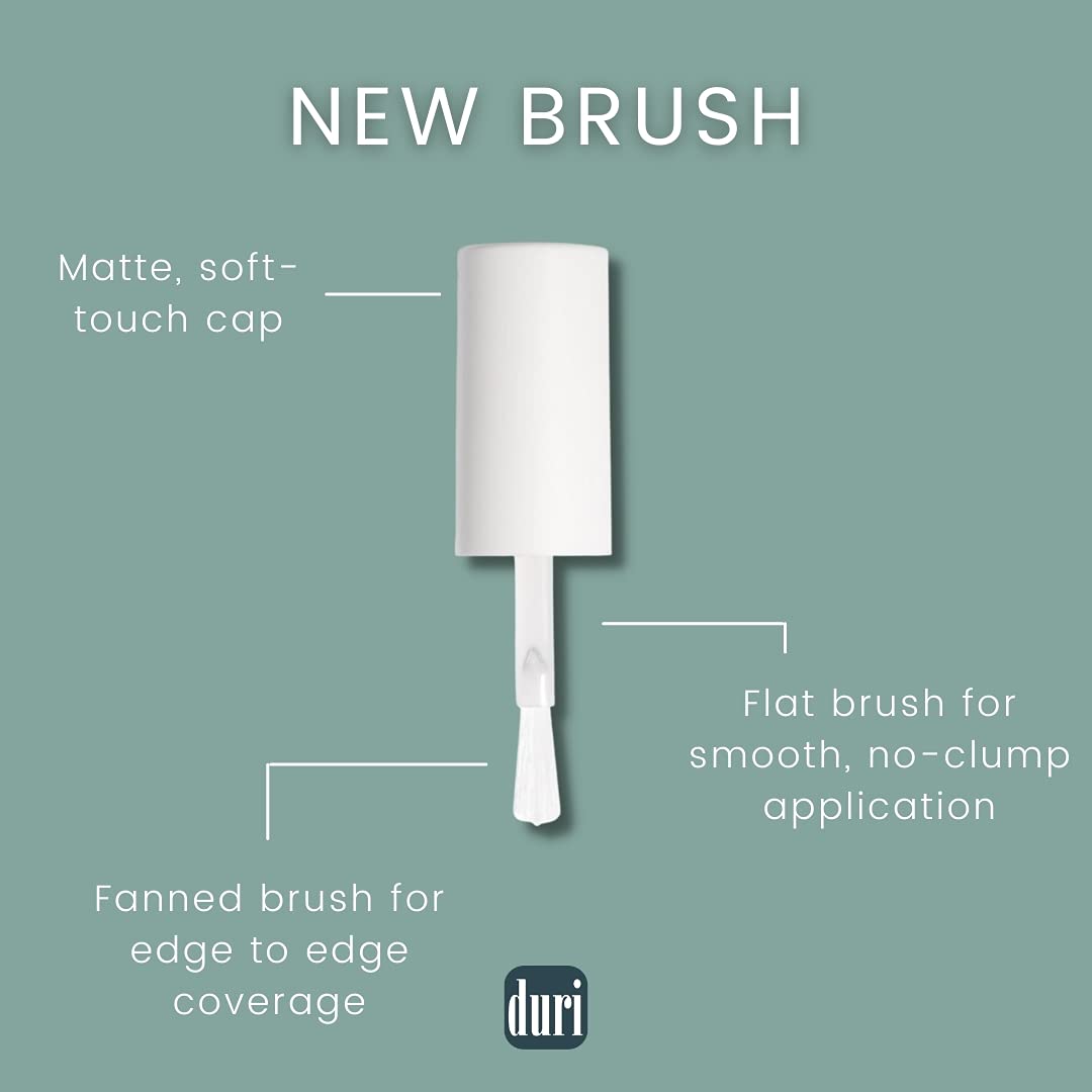 duri Nail Polish, 675 London Calling, Off White, Full Coverage, Glossy Finish, Fast Drying, Easy to Apply, 0.5 Fl Oz