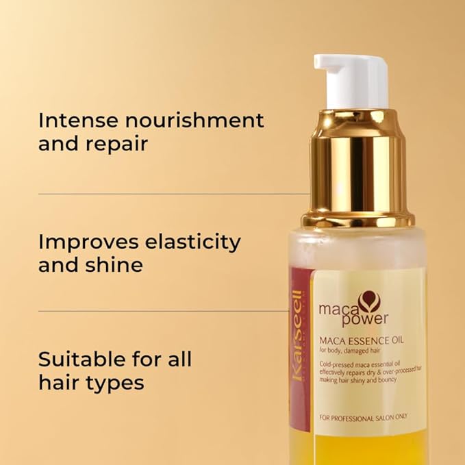 Karseell Collagen Hair Treatment Mask, Argan Oil Set for Deep Repair Conditioning of Damaged, Dry and All Hair Types, 16.9floz + 1.69floz