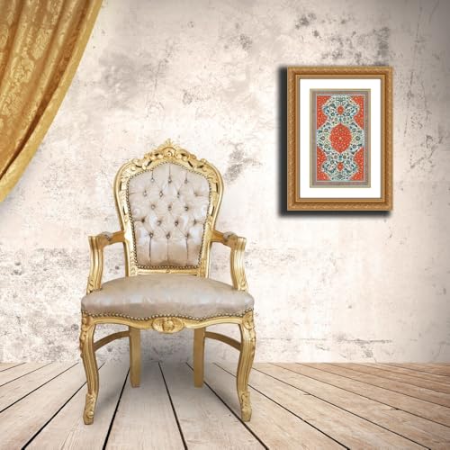 ArtDirect Non-Embellish Persiann Ornament II Custom Framed Art Print Giclee Print or Canvas Options with Various Sizes and Customization by Vision Studio