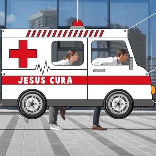 Nurses Week Photo Booth Props Nurses Week Party Decorations Thank You Nurse Day Booth Props Ambulance Nurse Banner Backdro...