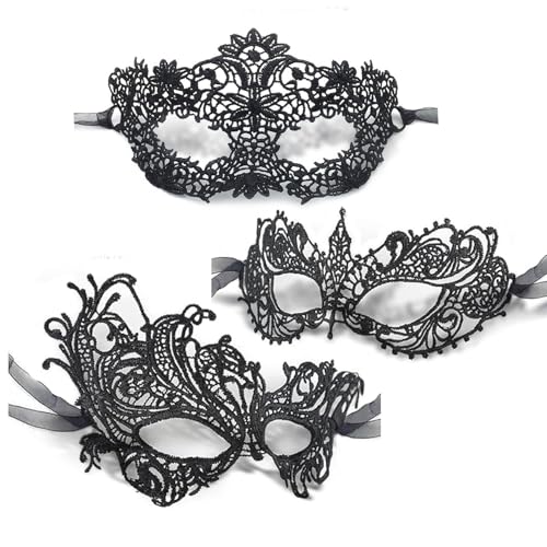 Masquerade Masks for Women Lace Venetian Halloween Eye Mask for Carnival Party Prom Ball