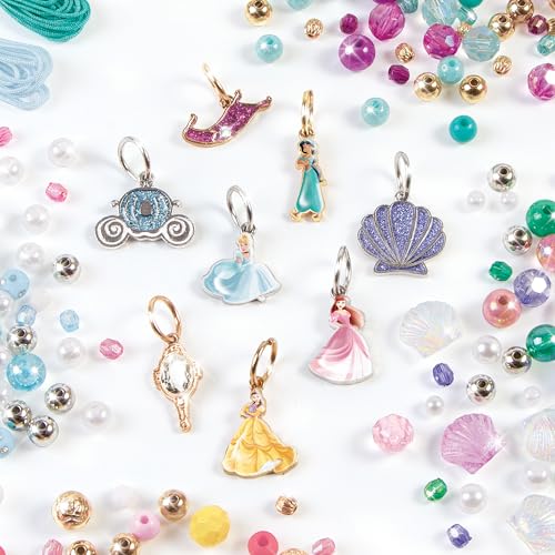 Make It Real: Disney Princess: Castle Style DIY Bracelet Kit - 332 pcs Jewelry Set, Create 12 Bracelets, 8 Exclusive Charm...