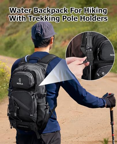 NOOLA Hydration Backpack with 3L Water Bladder - 22L Water Backpack for Hiking, Cycling, Running, Biking - Lightweight Hik...